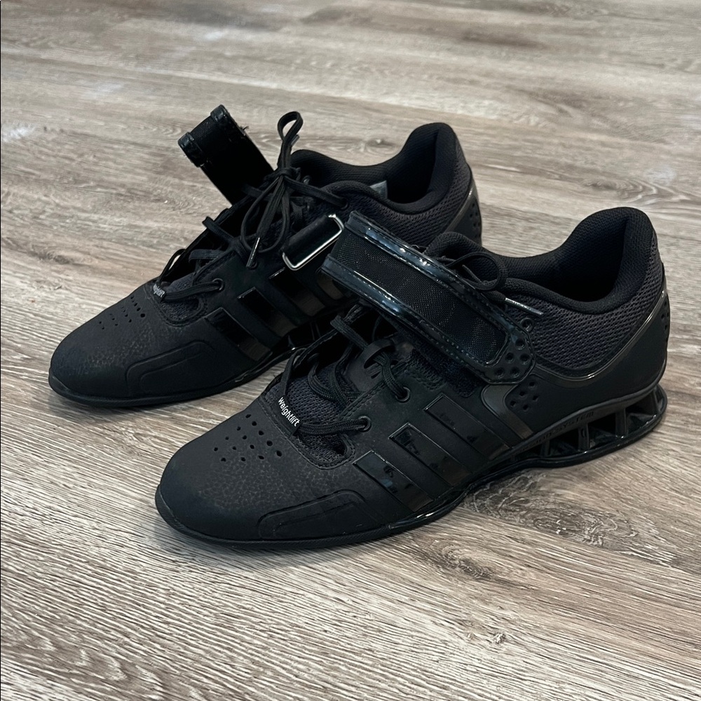 Adidas adipower triple black men’s weightlifting gym shoes size US 9.5 BA7923
